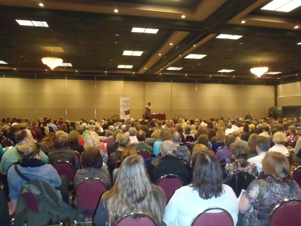 TV host Gail Vaz-Oxlade dishes out advice to an appreciative full house at Kamloops Convention Centre on Sunday.