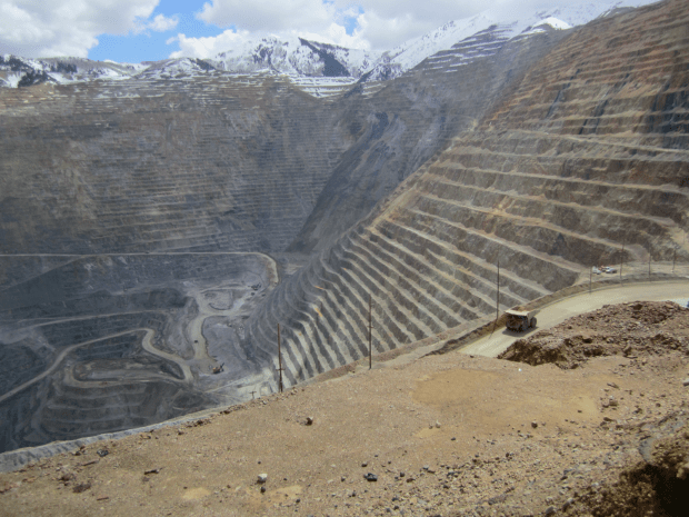 Rio Tinto's mine 30 miles from Salt Lake City.