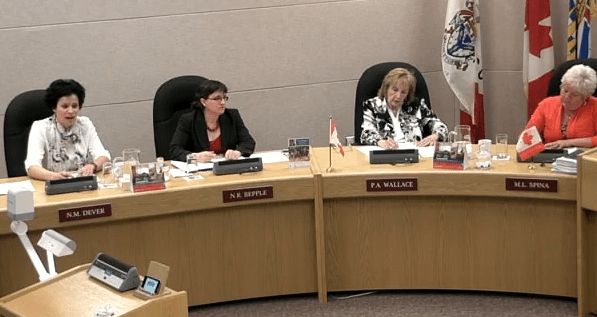 Coun. Nelly Dever (left) was alone Tuesday in voting against the KDN purchase. (File photo)