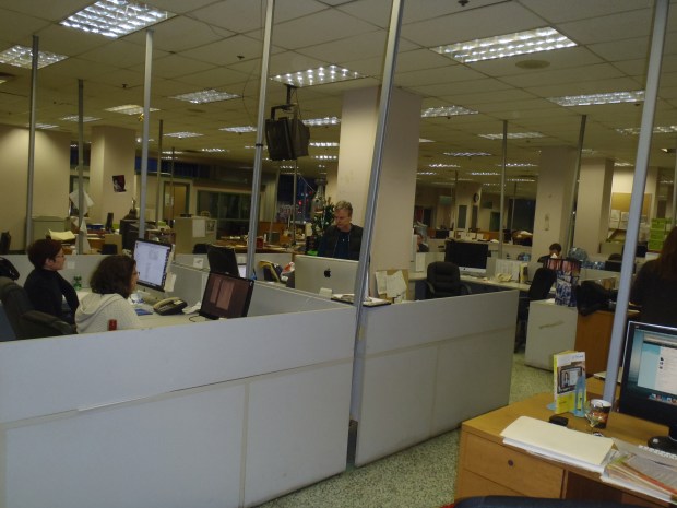 Getting out one last edition of the Kamloops Daily News.