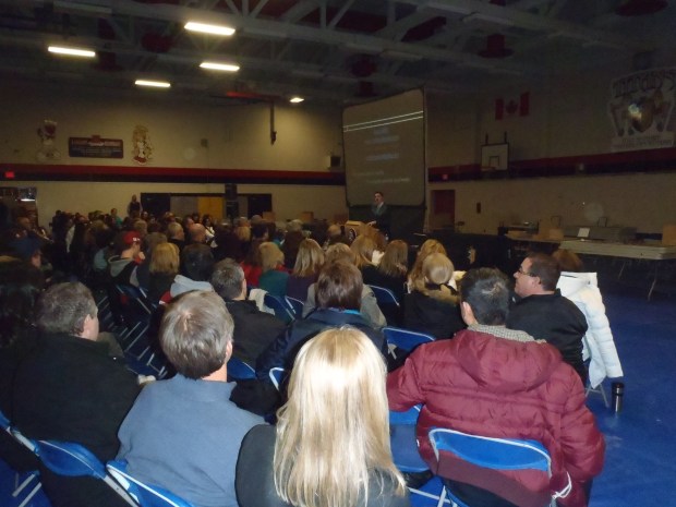 Hundreds listened to social media expert Jesse Miller tonight.