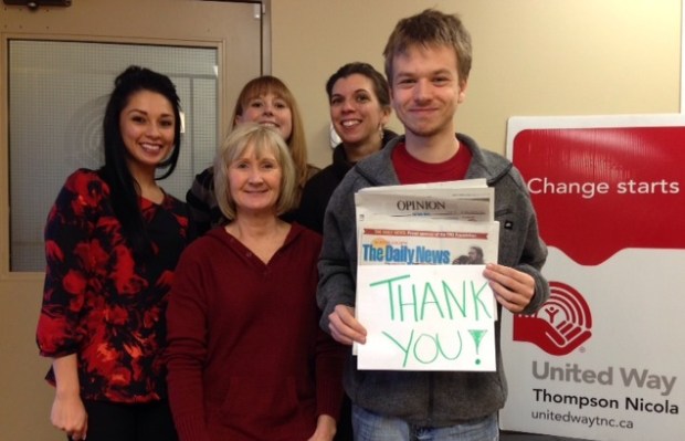 United Way said thank-you to Kamloops Daily News.