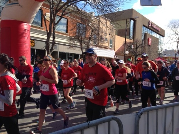 Boogie the Bridge gets off to a good start this morning.