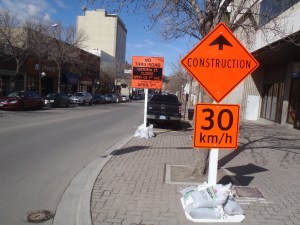 The 100 block Victoria Street heading towards First Avenue.