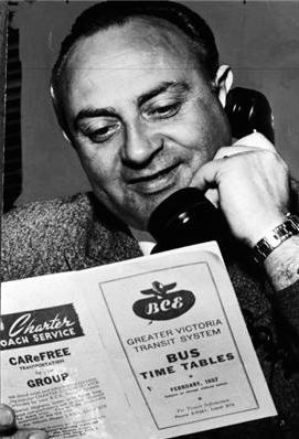 Gaglardi was known as "Flyin' Phil" both for his speeding tickets and his Lear jet. (BCARS)