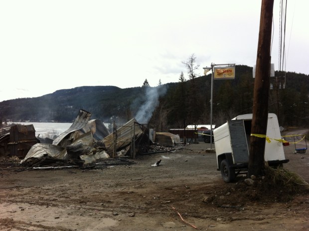 What's left of Pinantan General Store. (Tracy Gilchrist photo)