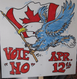 Plebiscite placard. (DCW Facebook page)