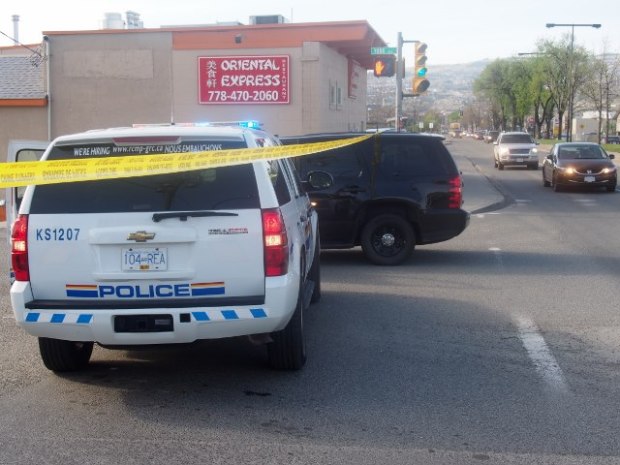 Scene at York and Eighth earlier today.