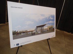 Drawing of proposed casino.