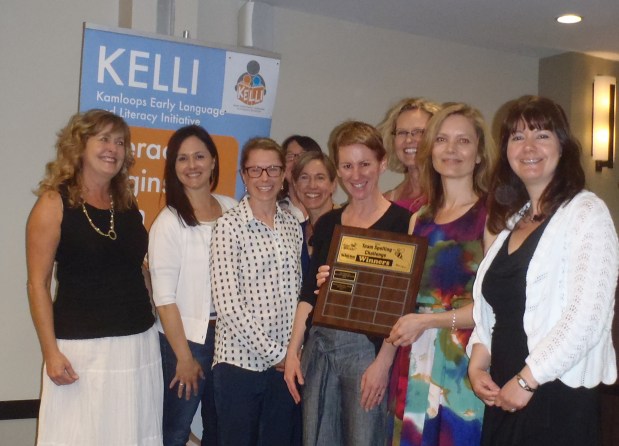 Celebrating Bee victory.