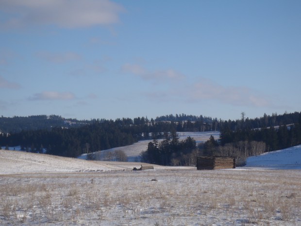 Valley will become tailings pond under Ajax plan. (photo taken last winter)