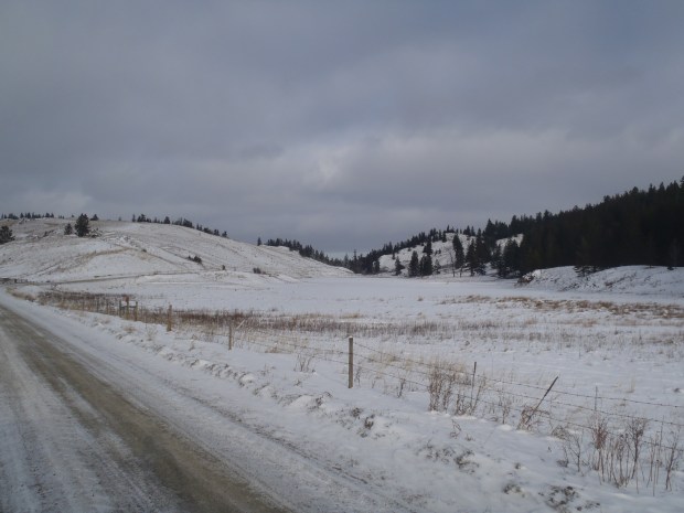 Goose Lake in winter.