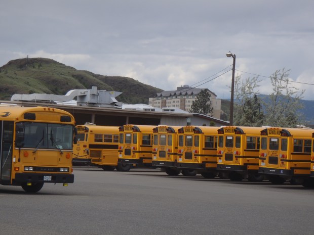 School buses will remain parked today.