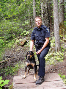 CO Kevin Van Damme with Bust. (Clearwater Times file photo)
