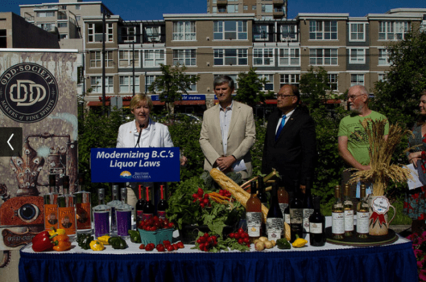 Attorney-General Suzanne Anton speaks on liquor law changes. (B.C. Govt photo)