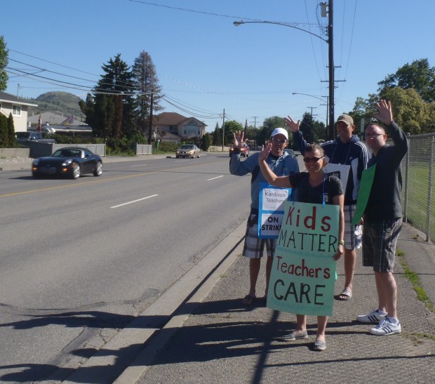 Getting honks from the public on Westsyde Road.