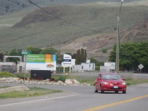 Roundabout is contemplated for exit from airport onto Tranquille Road.