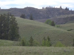 Old pit at Ajax site.
