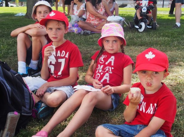 Cake! At long last. The Muckle family was savouring theirs.
