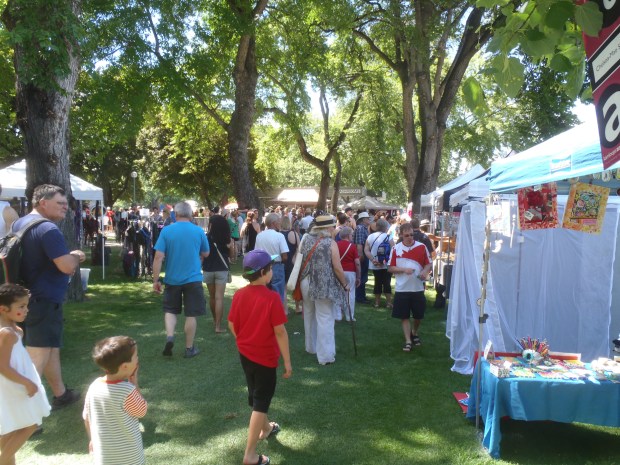 Art in the Park brought thousands throughout the day.