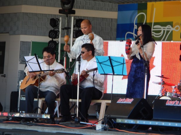 Music from many lands was featured at the bandshell.