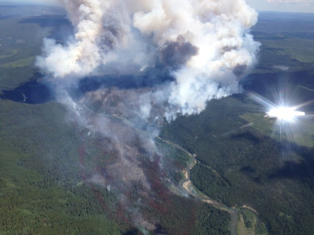 Red Deer Creek wildfire. (Wildfire Management Branch photo)