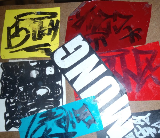 'Slap-ons' are latest weapon of city's graffiti vandals.