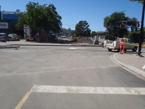 The new view from 100-block Victoria at First Avenue.