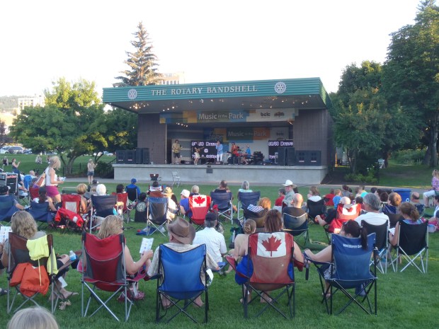 Brickhouse in the bandshell.