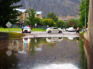10th Avenue underpass was flooded.