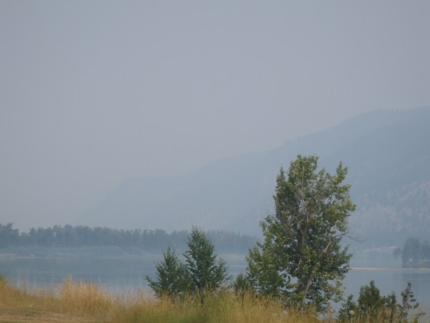 Heavy have hangs over the Thompson valleys.