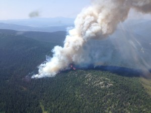 Maka-Murray wildfire. (B.C. Wildfire Management photo)