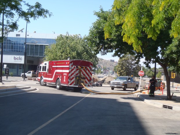 Kamloops Fire & Rescue was on the scene after gas leak.