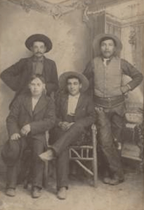 George McLean (on right) and friends. (Kamloops Museum and Archives)