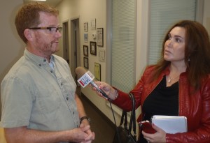 MLA and Health Minister Terry Lake talks with CFJC's Rafelina Sirrianni.