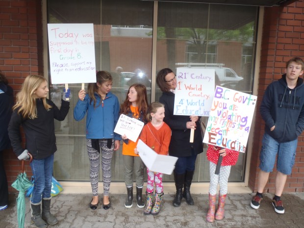 Sending a message on the street.