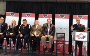 Announcement of successful bid to host championships. (Tourism Kamloops photo)