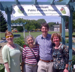 Left to right, Erin Edwards , Elaine Sedgeman, Coun. Donovan Cavers, and Laura Kalina.