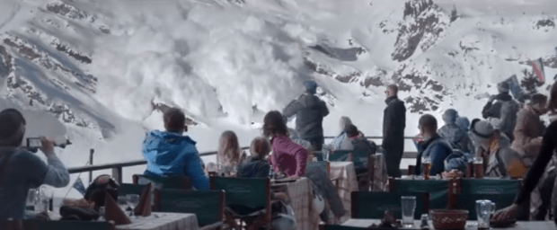 Avalanche descends in Force Majeure.