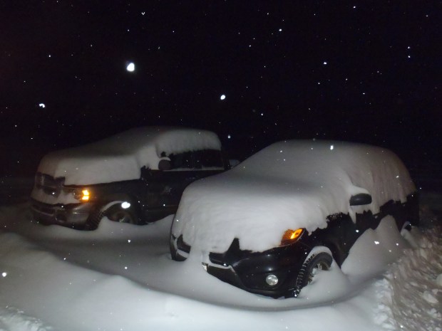 An unpleasant chore faced people as they left for work today.