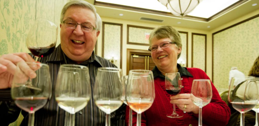 Tasting blind. (Sun Peaks Resort photo)