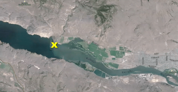 Area in which body was found.