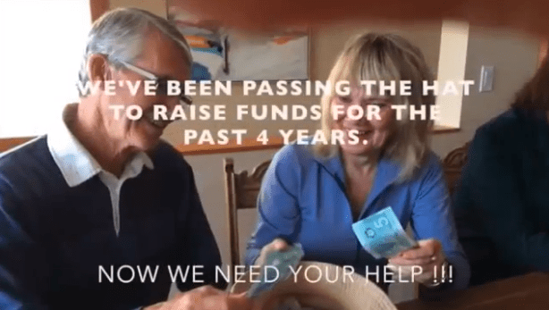 Anti-Ajax video on fundraising website.