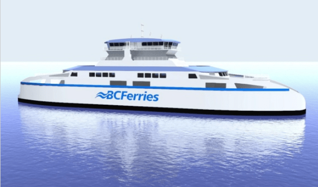 Artist's rendering of new ferry being build in Poland. (B.C. Ferries photo)