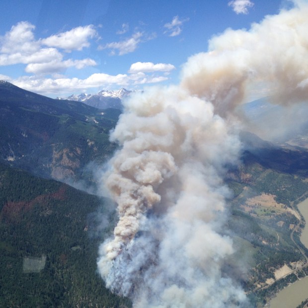 Progress is being made on Cisco Road fire. (B.C. Wildfire Management Branch)
