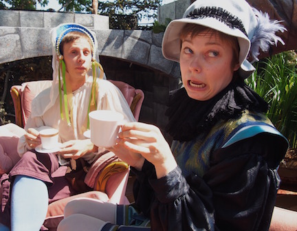 Andrew Cooper, left, and Kelsey Gilker in the X Fest comedy The Shakespeare Show.