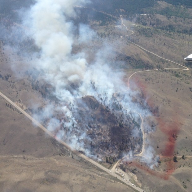 Venables fire near Ashcroft. (B.C. Wildfire Management photo)