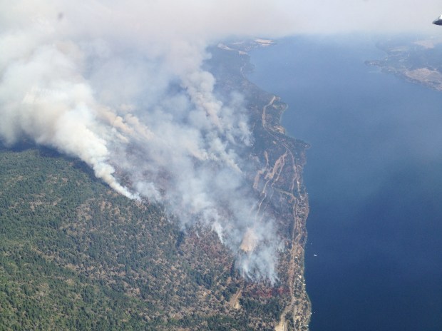 Westside Fire photographed Tuesday. (B.C. Wildfire Management Branch)