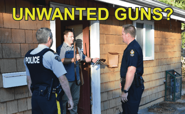 Image from RCMP gun amnesty poster. Amnesty runs until end of October.