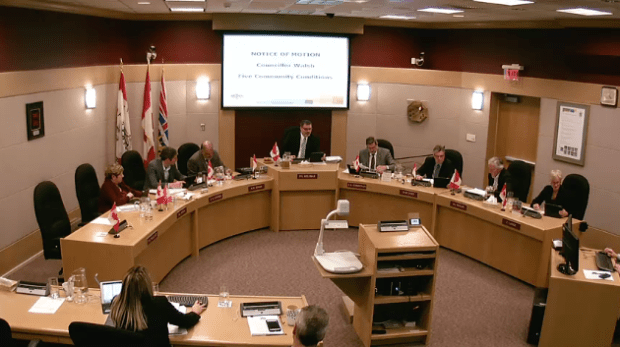 Council in session on Tuesday.